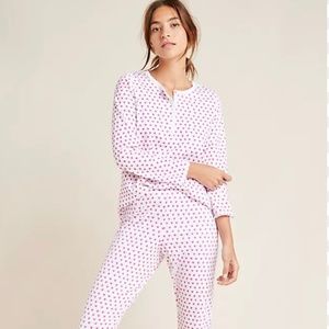 SOLD OUT Roller Rabbit Womens Pajamas XS pink hearts 💕